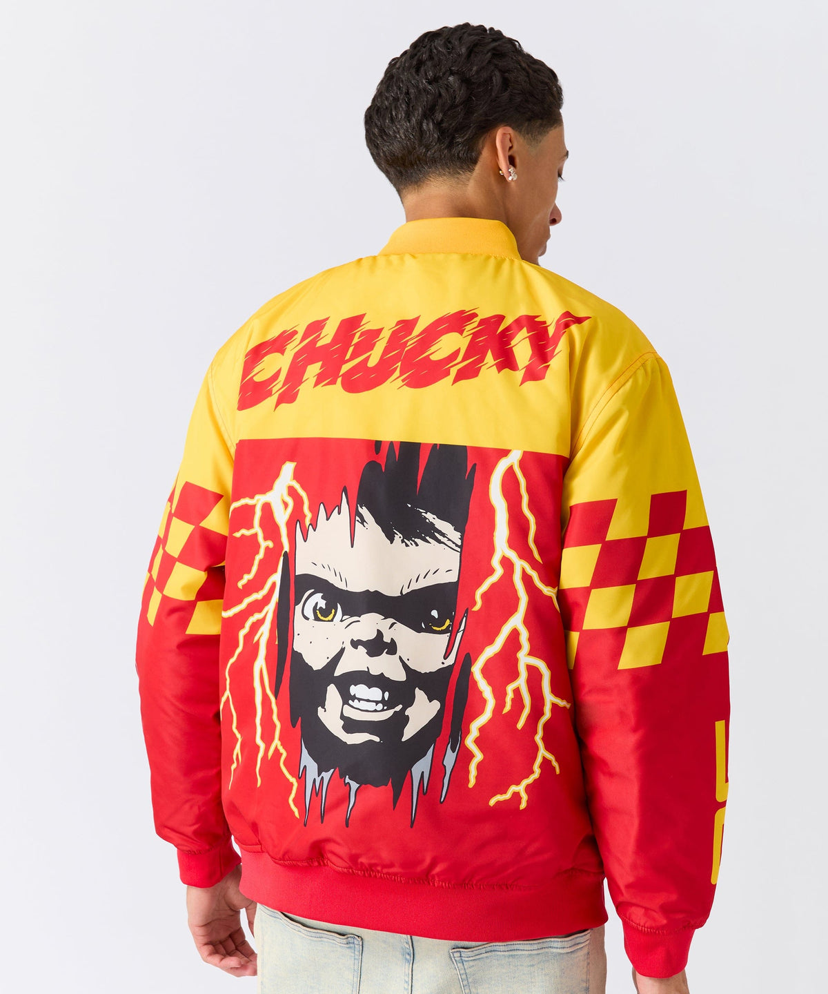Chucky Good Guys Embroidered Racing Jacket - Red