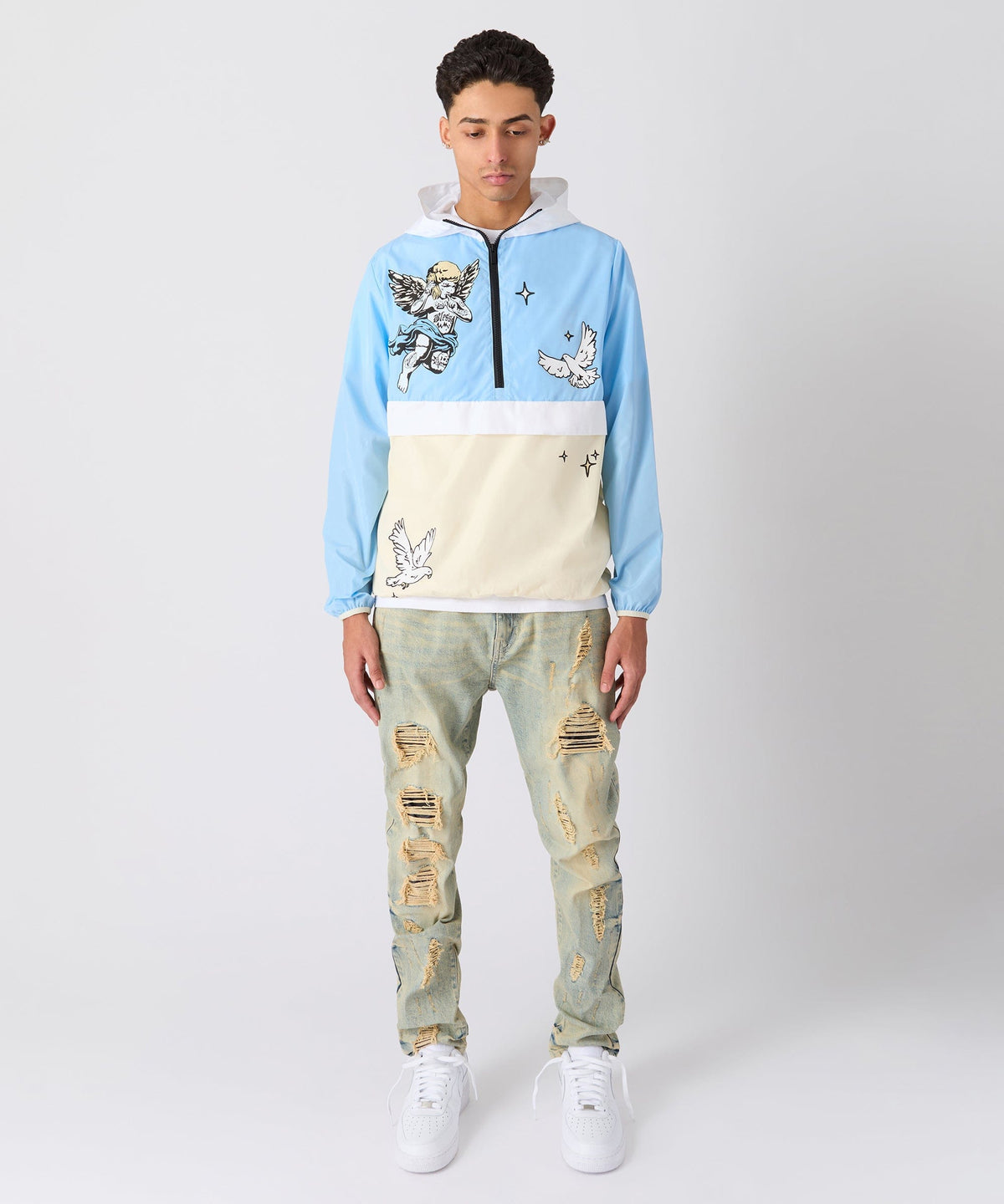 Cherub Flight Anorak Jacket - Light Blue