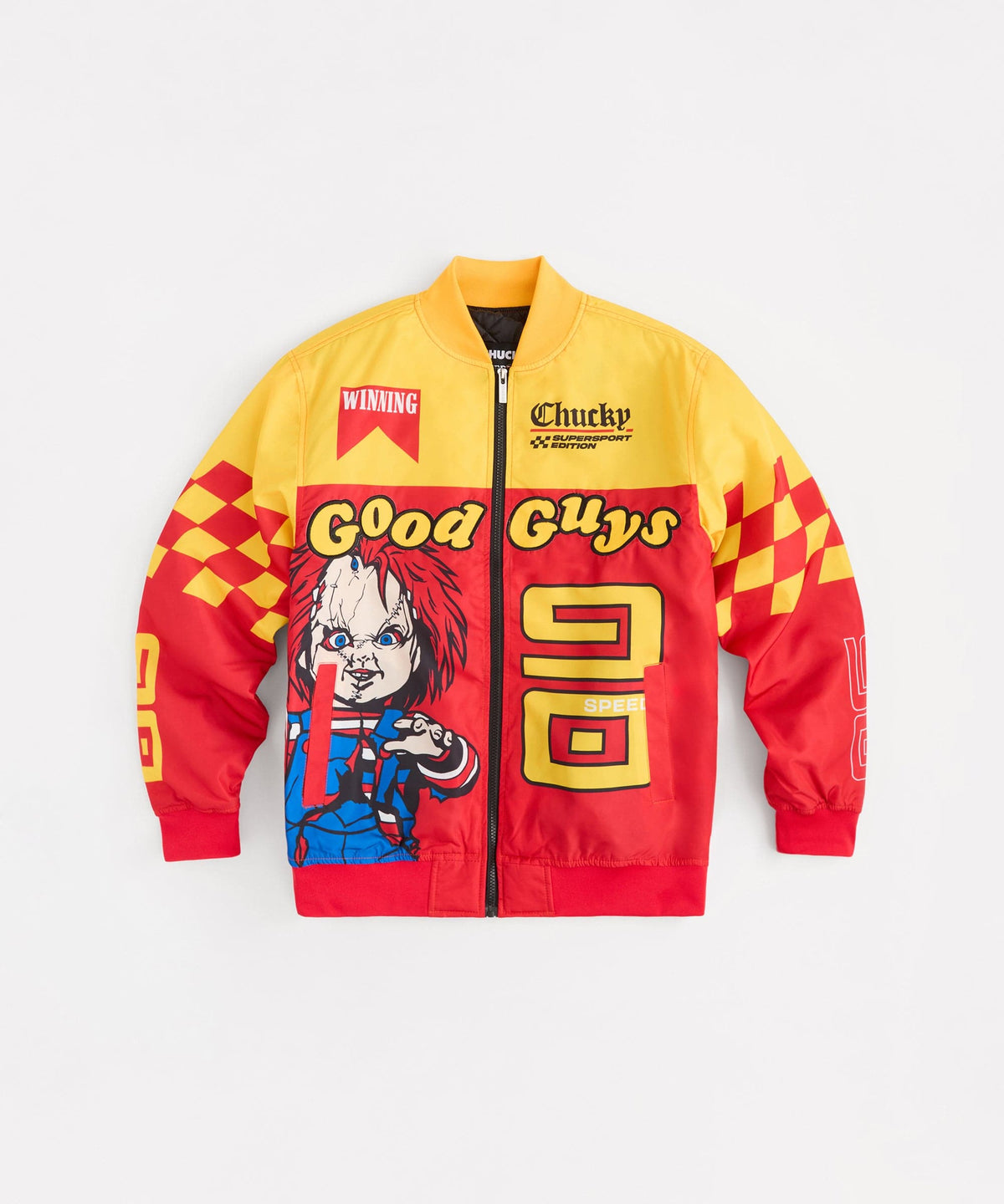 Chucky Good Guys Embroidered Racing Jacket - Red