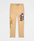 Chenille Fleece Sweatpants - Khaki