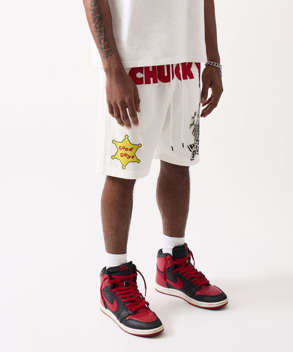 Chucky Mesh Short - White